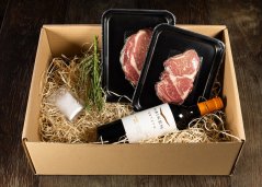 2x Rib Eye steak & Malbec víno